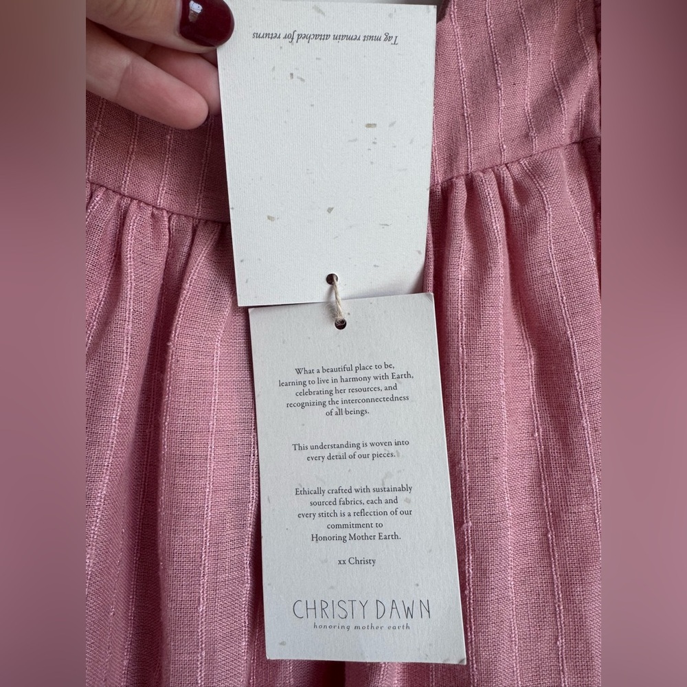 Christy Dawn Bennet Dress Ojai Sunset Women XS 100% Organic‎ Cotton Cottagecore - Picture 7 of 15